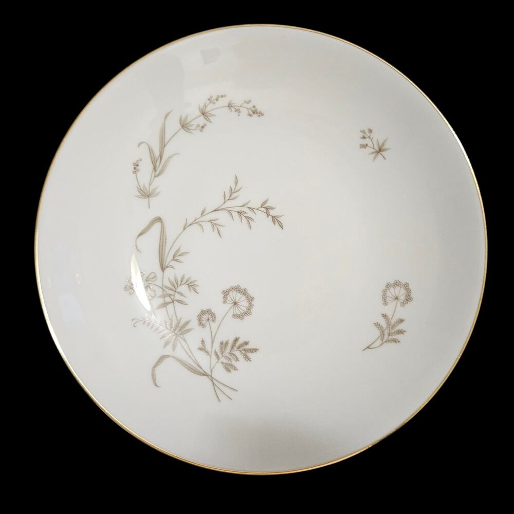 Johann Haviland Bavaria Wildflower Soup Cereal Bowls Set of 4 Gold Trim